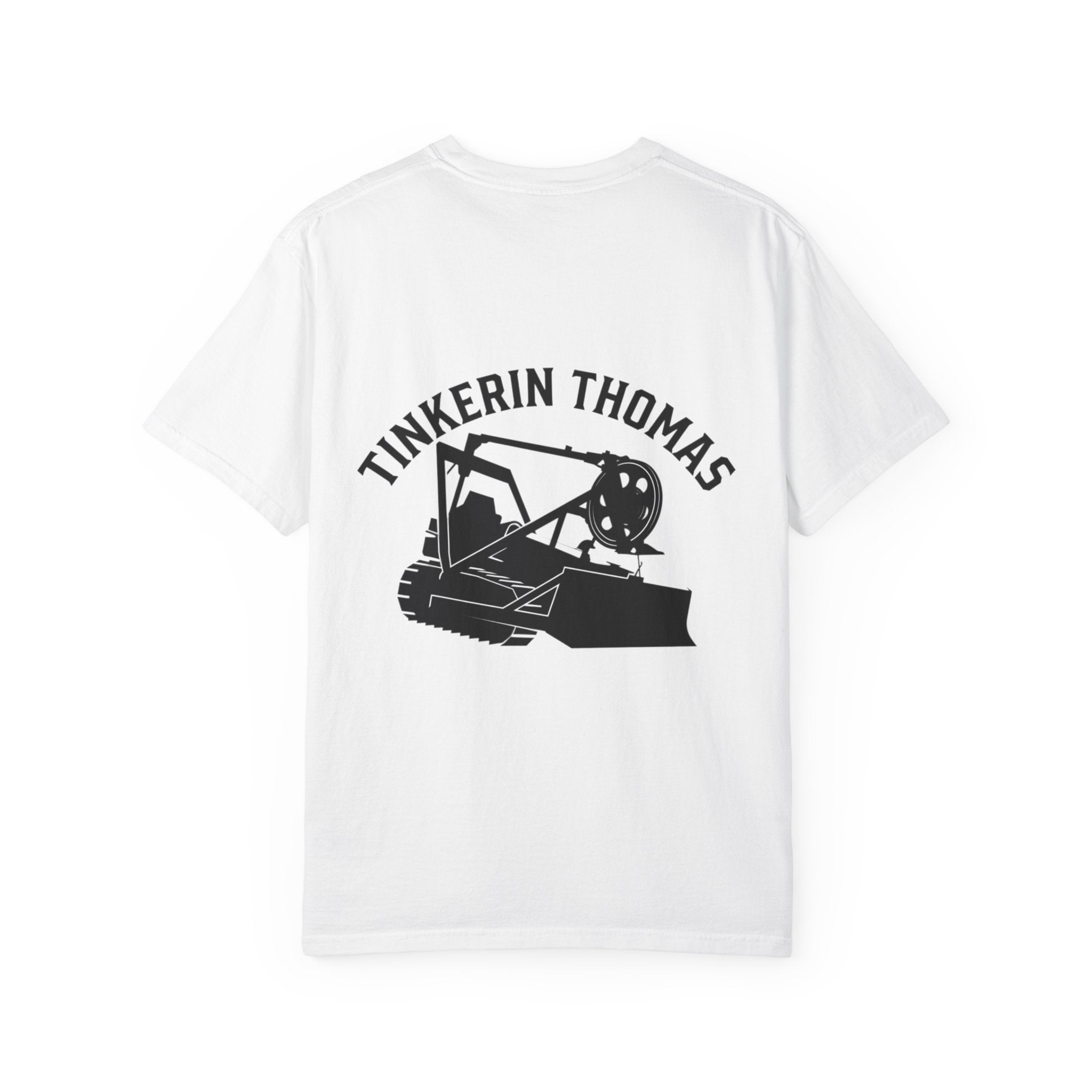 T-shirt — "Way She Goes Sometimes" Front with Back (Tinkerin Thomas) Logo