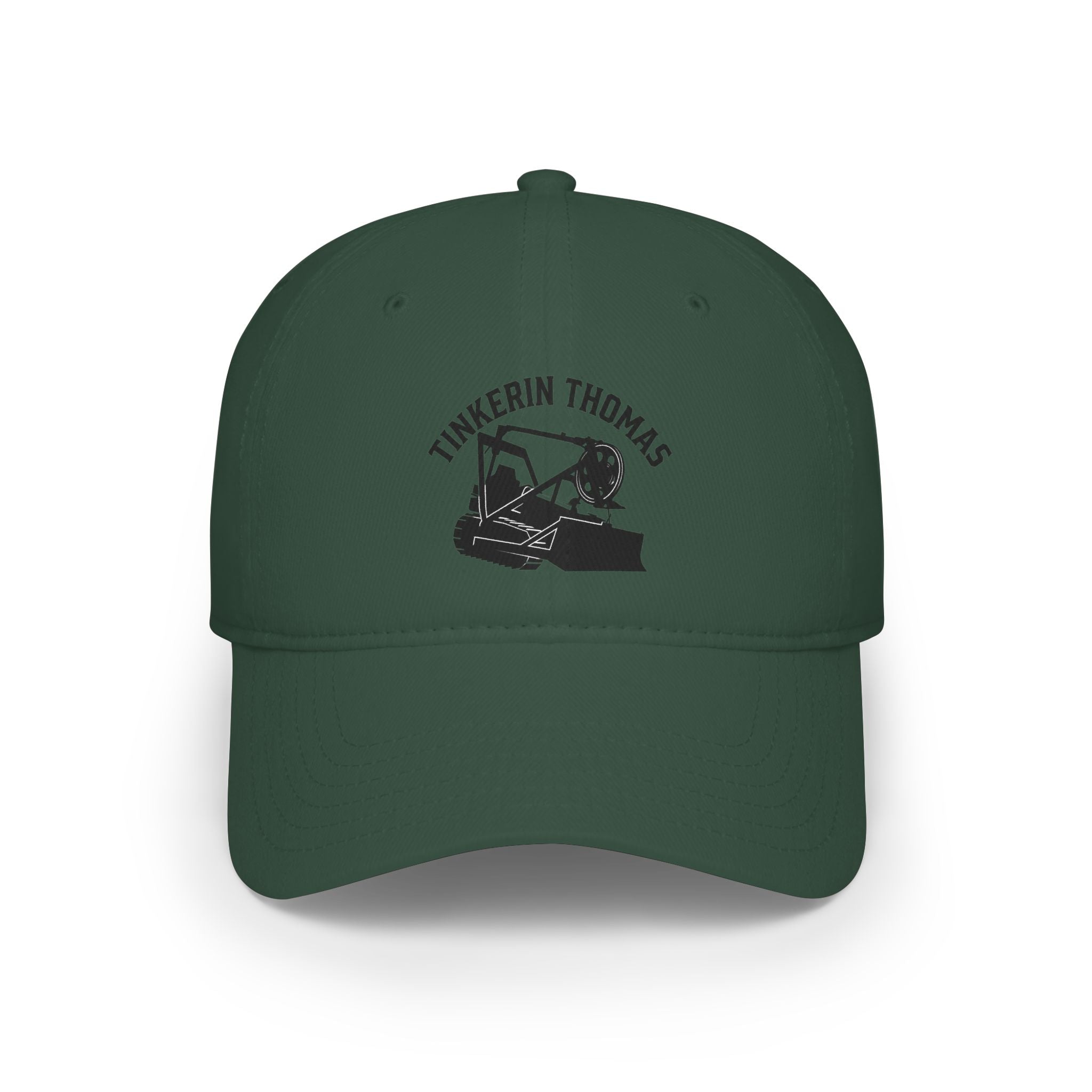 Tinkerin Thomas Low Profile Baseball Cap — Bulldozer Mechanic Hat