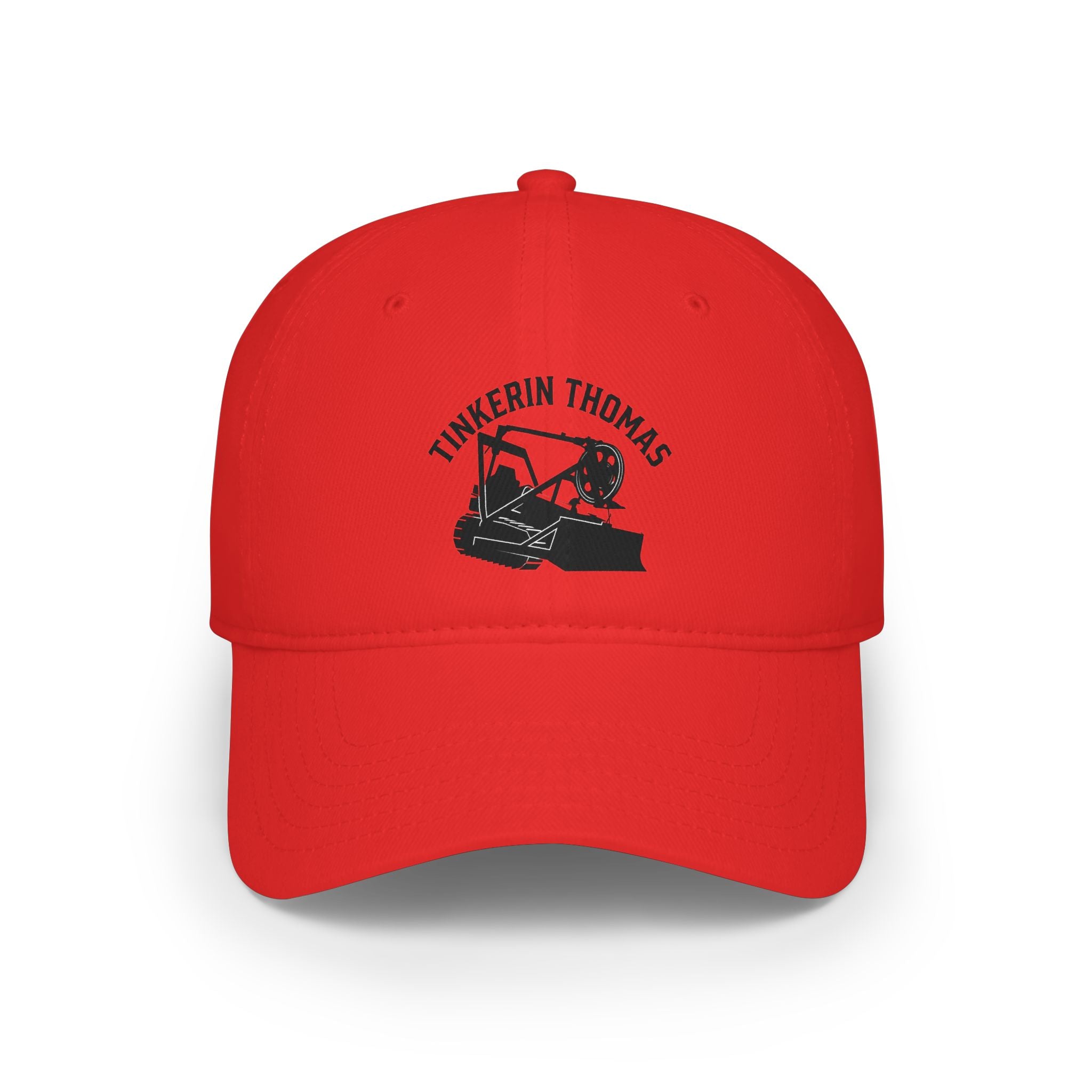 Tinkerin Thomas Low Profile Baseball Cap — Bulldozer Mechanic Hat