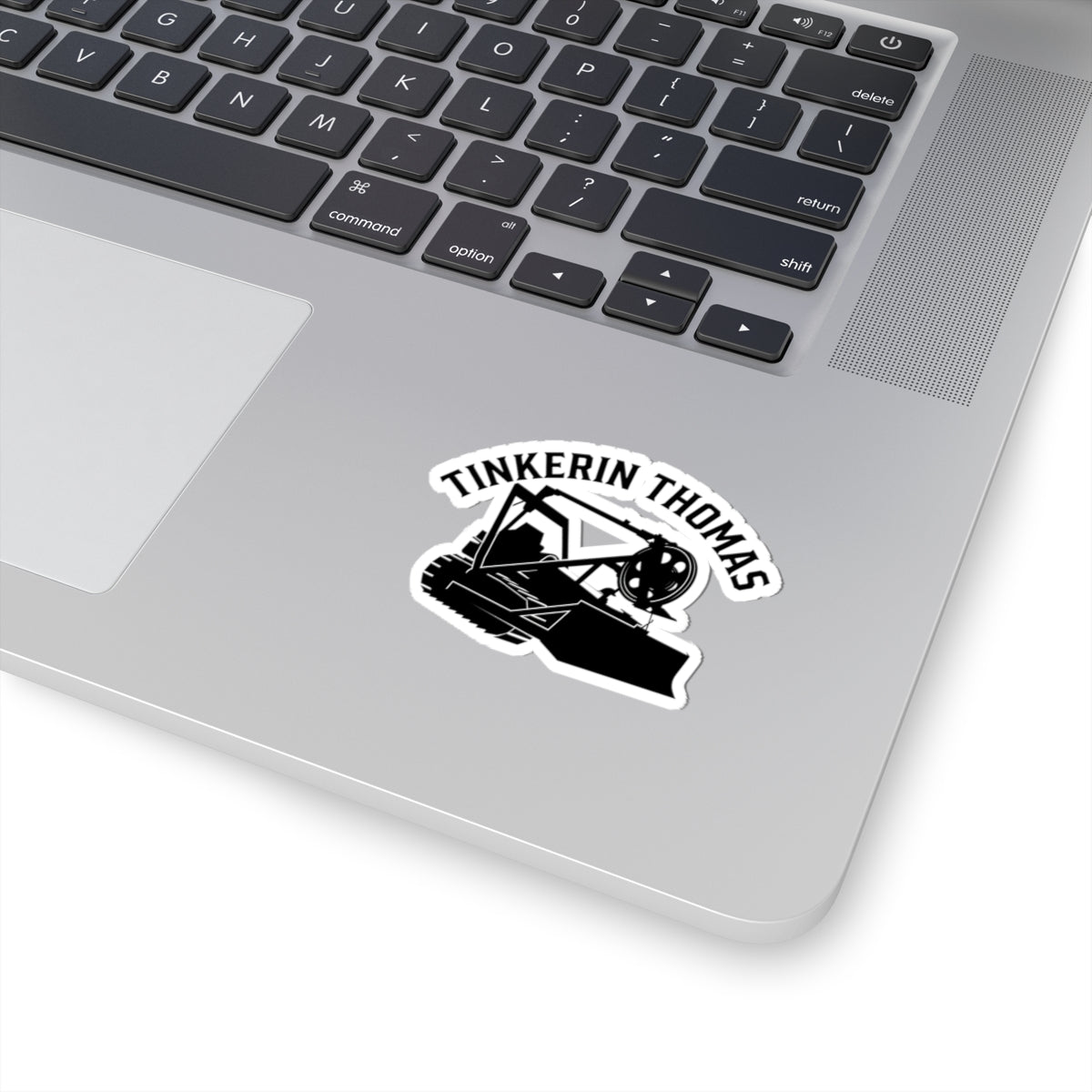 Tinkerin Thomas Dozer Sticker — Custom Construction Kiss-Cut Laptop Decal